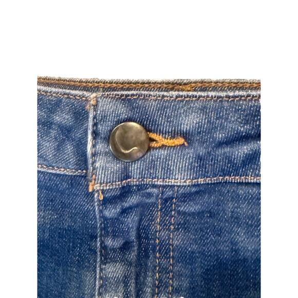 Joe's Jeans Womens Size 32 Blue Denim Straight Leg Flat Front Destructed Hem - Picture 2 of 10